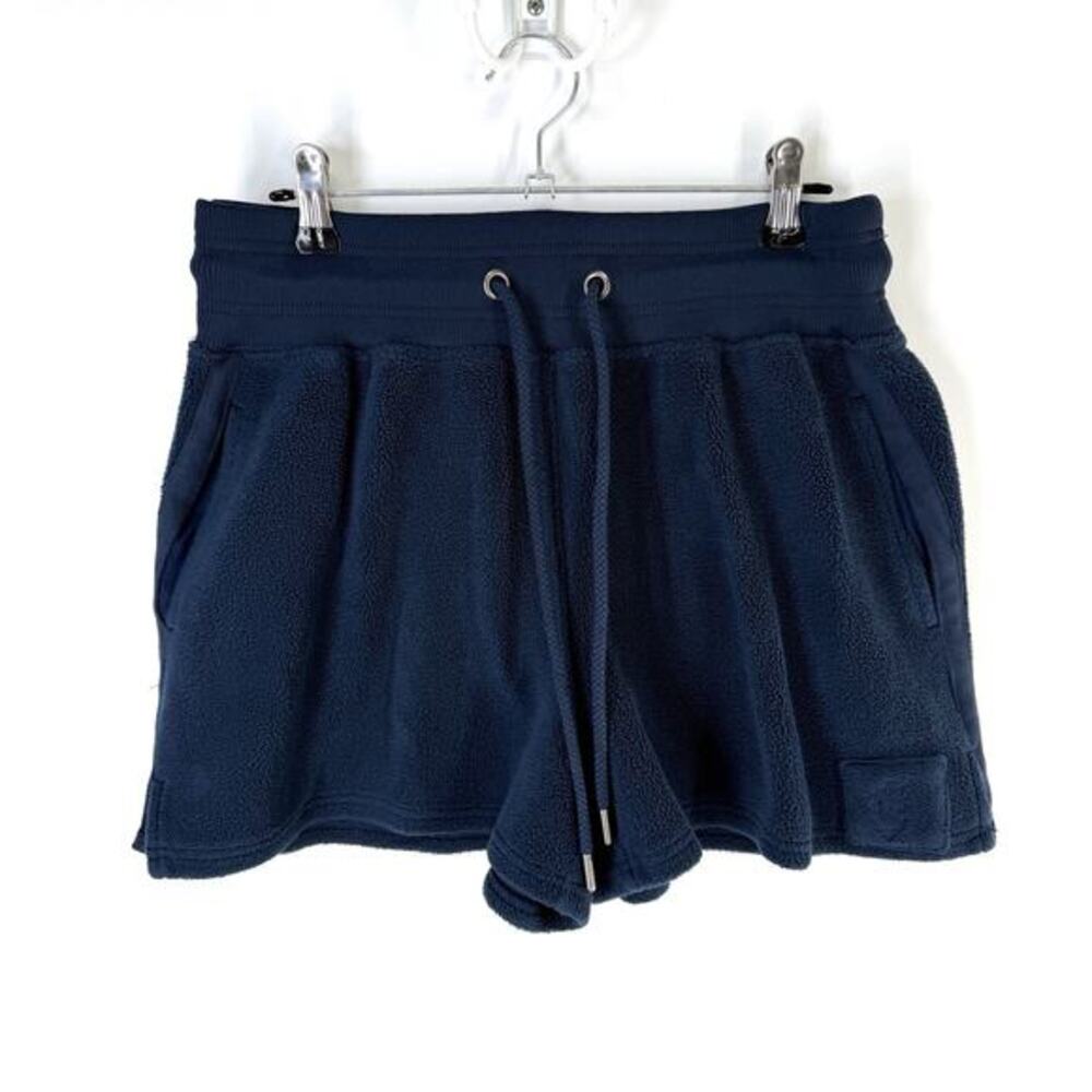 Free People‎ FP Movement Fleece Shorts Women’s Small Blue Drawstring Comfort